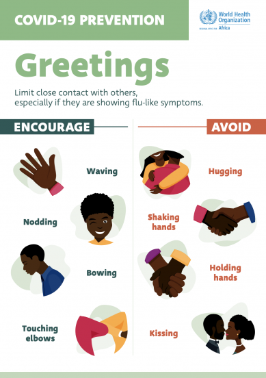 Coronavirus (Covid-19) prevention - Greetings